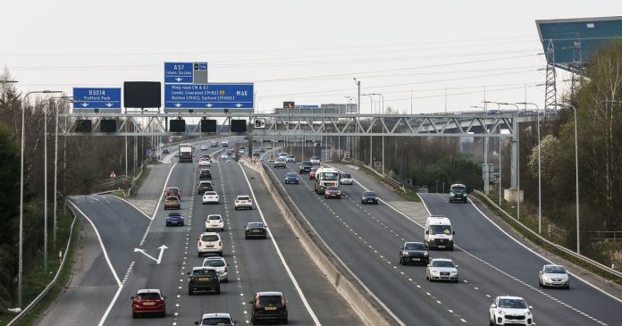 The M60 near The Trafford Centre
